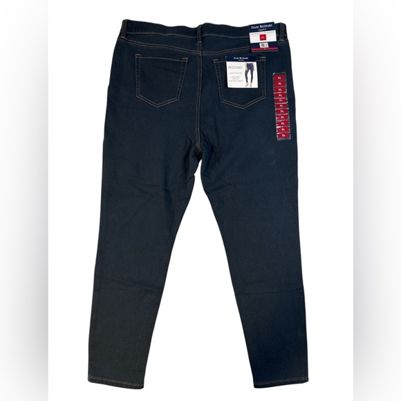 Isaac Mizrahi Jeans XL High Rise Pull On Jeggings Dark Wash Skinny Stretch NWT - Picture 2 of 9